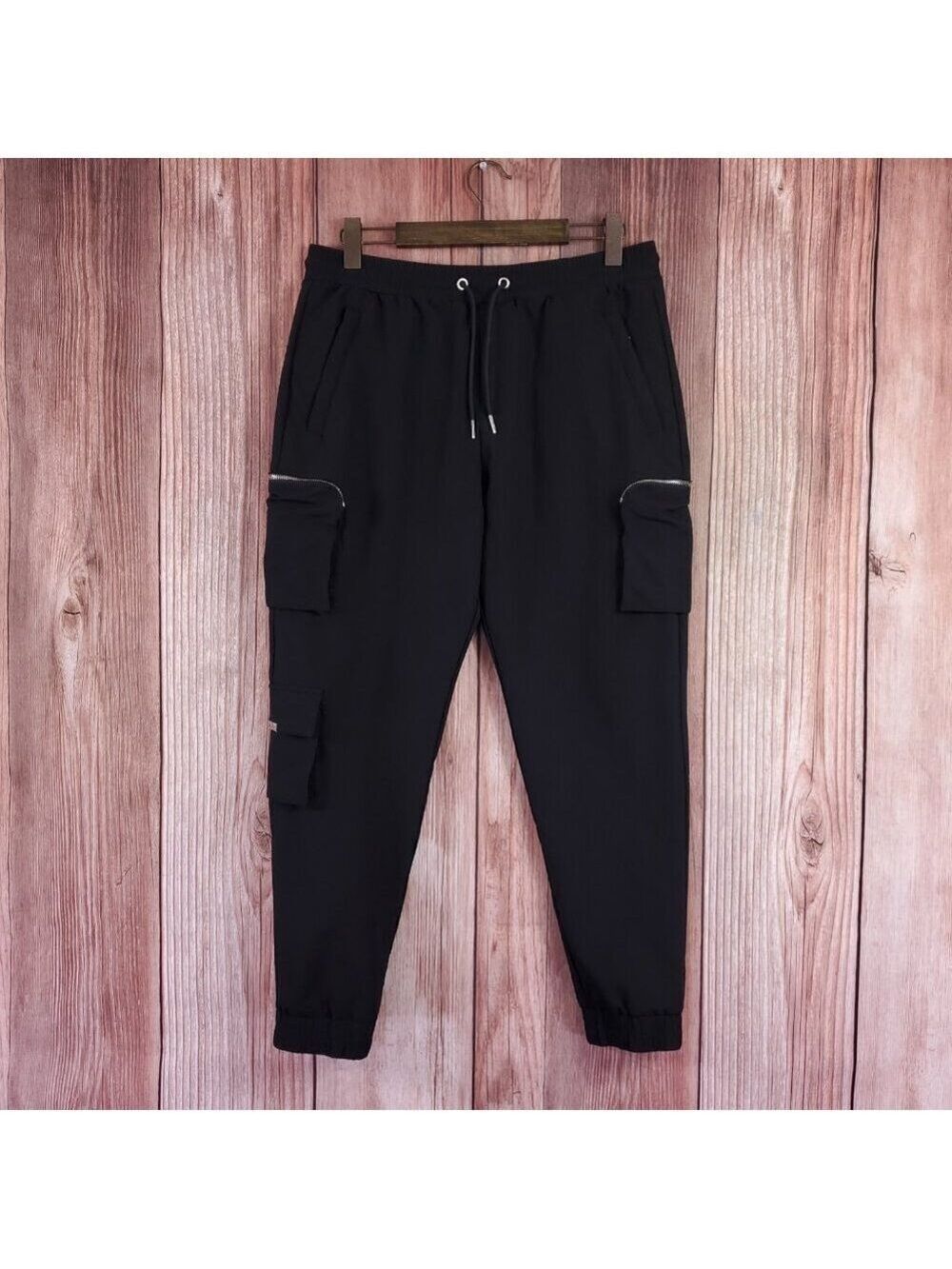 *READ* Mauvais Technical Cargo Pants Mens Size 34X27 Utility Zip Pockets Joggers